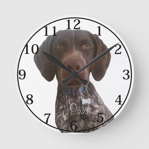 Personalized German Short haired Pointer clock