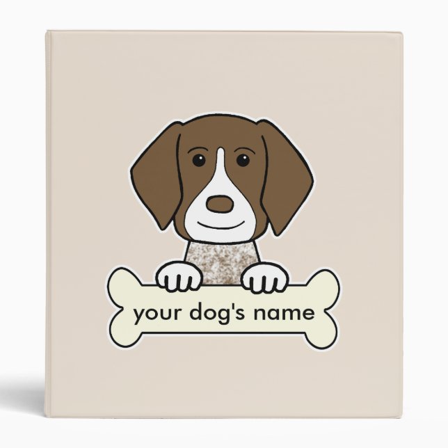 Personalized German Shorthaired Pointer 3 Ring Binder (Front)
