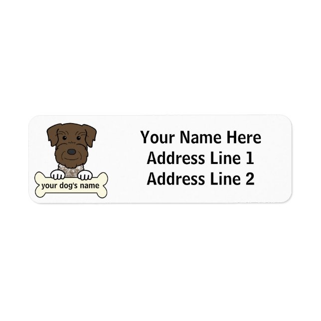 Personalized German Wirehaired Pointer Label (Front)