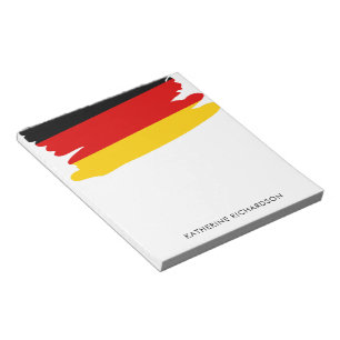 Personalized Germany German Flag Notepad