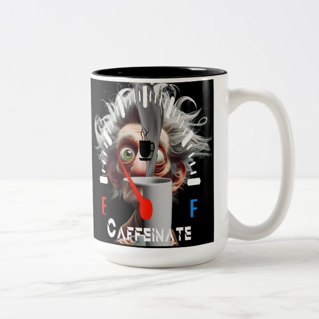  Personalized Get Caffeinated Two-Tone Coffee Mug (Right)