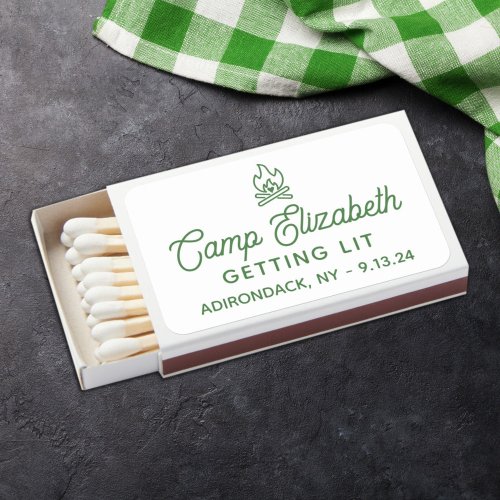 Personalized Getting Lit Bachelorette Matchboxes