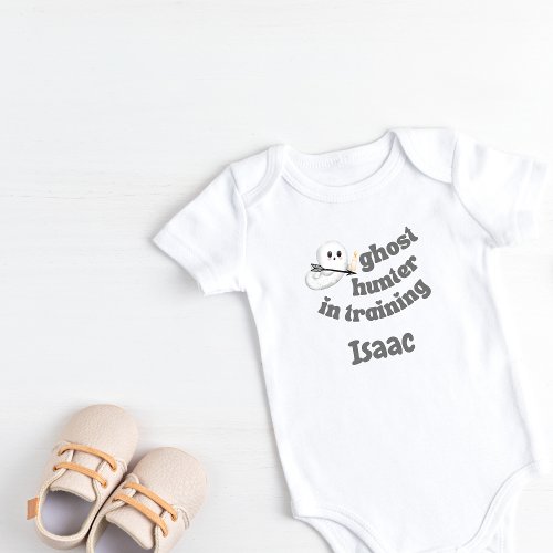 Personalized Ghost Hunter in Training Baby Bodysuit