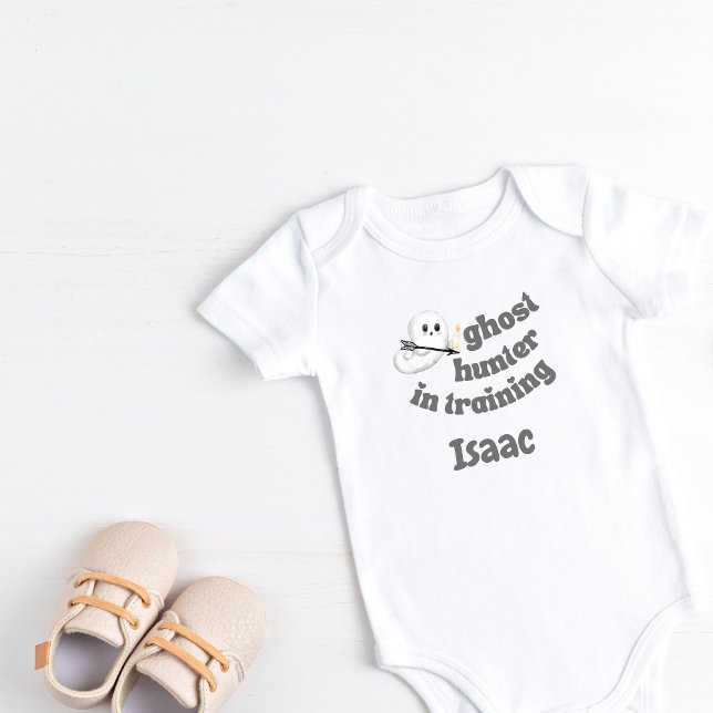 Personalized Ghost Hunter in Training Baby Bodysuit (Personalized Ghost Hunter in Training Baby Bodysuit)