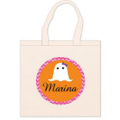 Personalized Ghostly Halloween Tote (Front)
