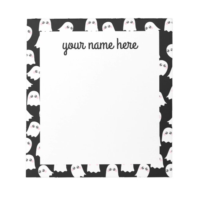 Personalized Ghosts Notepad (Front)