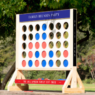 Personalized Giant Fast Four Family Party LawnGame
