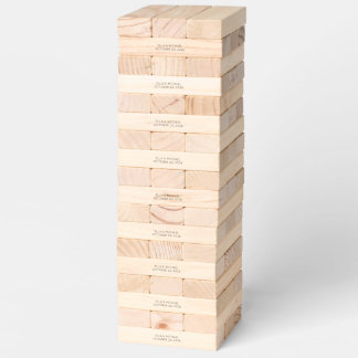 Personalized Giant Jenga Wedding Guestbook