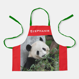 Personalized Giant Panda Kids Apron