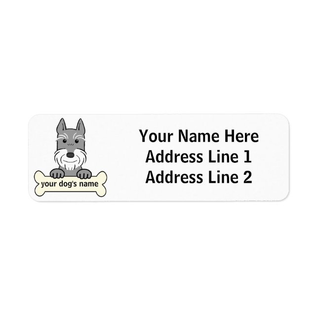 Personalized Giant Schnauzer Label (Front)