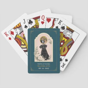 Personalized Giant Schnauzer Wedding Favor Photo Poker Cards