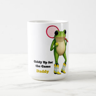 Personalized Giddy Up For The Game Daddy Quirky Coffee Mug