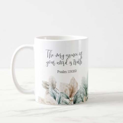 Personalized Gift 2023 JW year text Psalm 119160  Coffee Mug