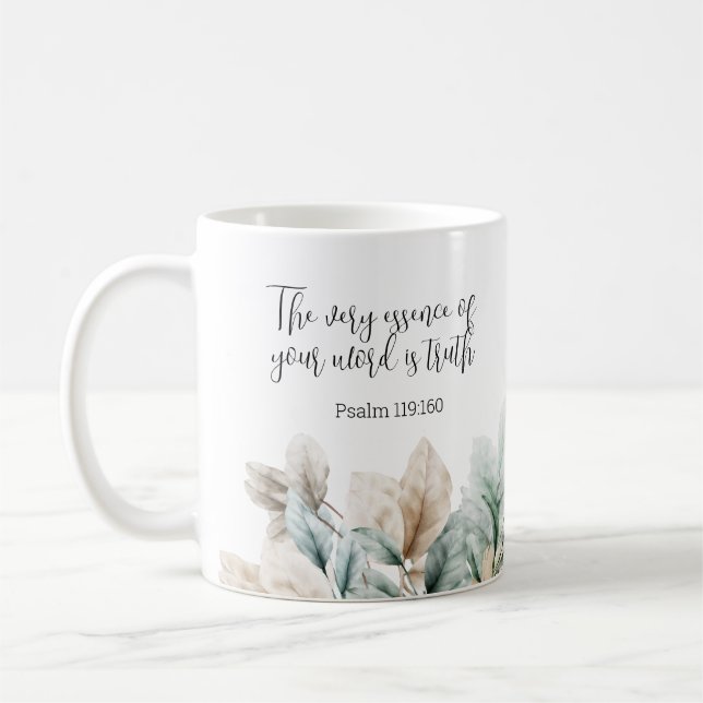 Personalized Gift 2023 JW year text Psalm 119:160  Coffee Mug (Left)