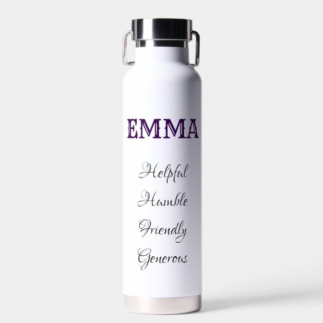 Personalized gift bottle with positive personality (Front)