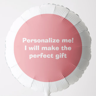 Personalized gift, custom, template, gift idea balloon