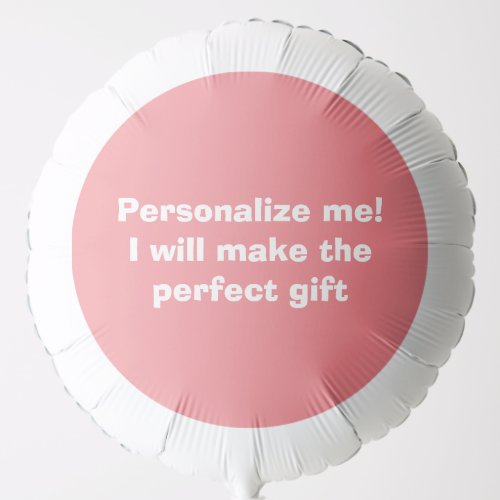 Personalized gift custom template gift idea balloon