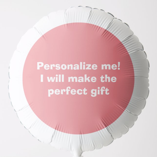 Personalized gift, custom, template, gift idea balloon (Front)