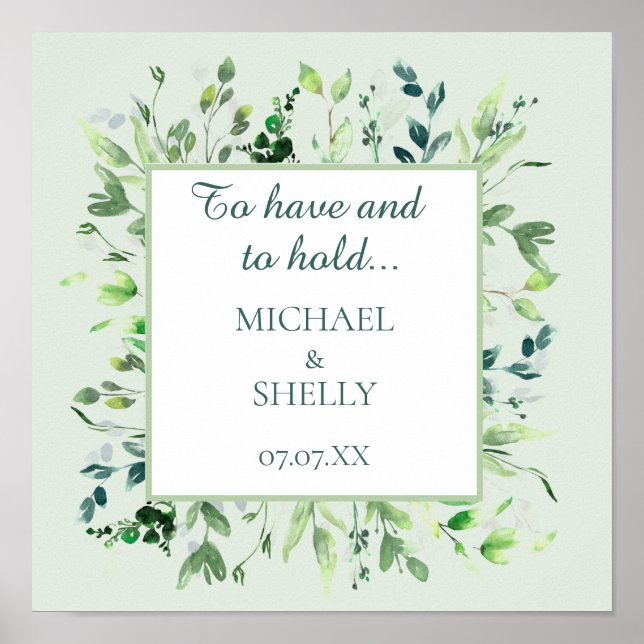 Personalized gift! Custom wedding keepsake wall Poster (Front)