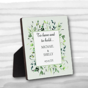 Personalized gift! Custom wedding tabletop easel Plaque
