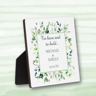 Personalized gift! Custom wedding tabletop easel Plaque