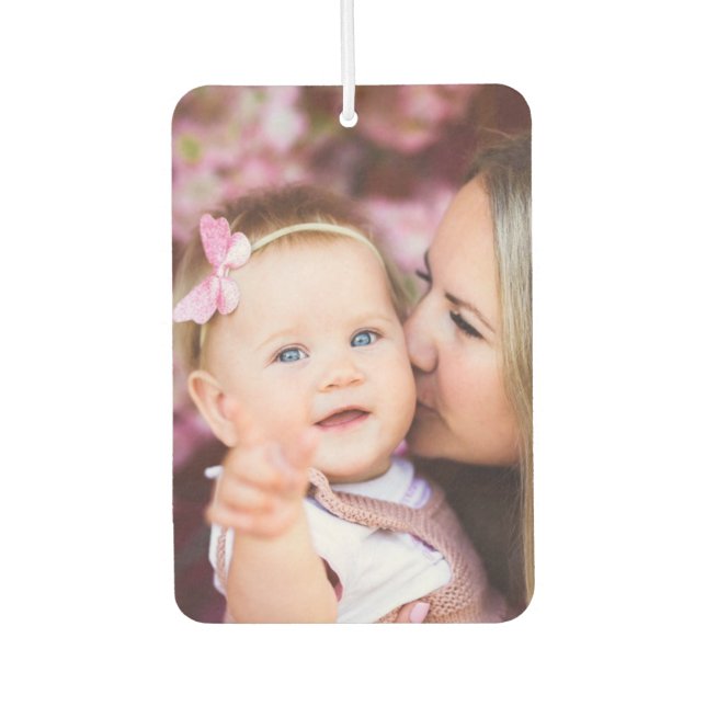 personalized gift, family Photo Custom pics Air Freshener (Front)