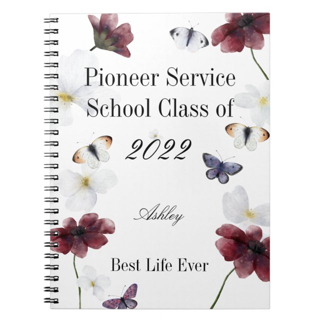 Personalized gift for 2022 JW pioneer  Notebook (Front)