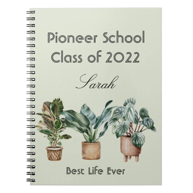 Personalized gift for 2022 JW pioneer   Notebook (Front)