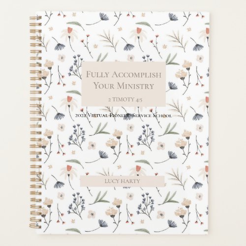 Personalized gift for 2022 JW pioneer sisters  Planner