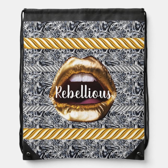 Personalized Gift for Birthday, Bride, Wedding Drawstring Bag (Front)