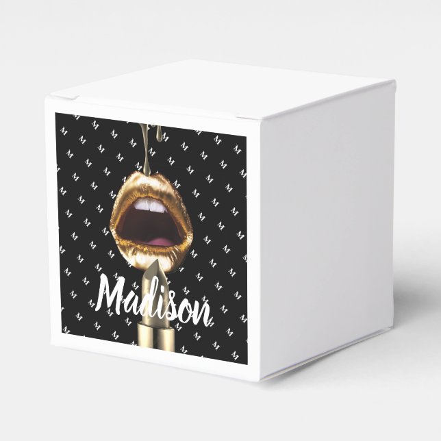 Personalized Gift for Birthday, Bride, Wedding Favor Boxes (Front Side)