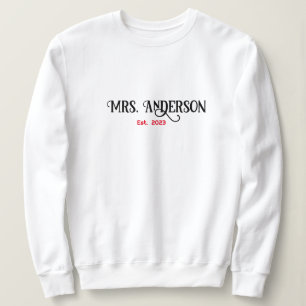 Personalized Gift for Bride, Bridal Shower Gift Sweatshirt