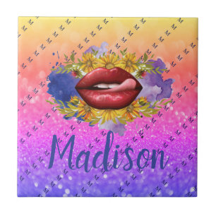 Personalized Gift for Bridesmaid, Wedding, Wife Ceramic Tile