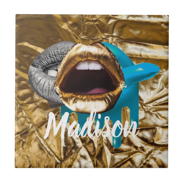 Personalized Gift for Bridesmaid, Wedding, Wife Ceramic Tile (Front)