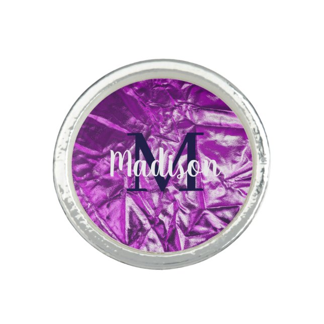 Personalized Gift for Bridesmaid, Wedding, Wife Ring (Front)