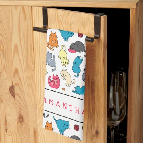 Personalized Gift for Cat Lovers  Kitchen Towel