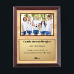 Personalized Gift for Coach with Team Picture Award Plaque<br><div class="desc">Personalized Gift for Coach with Team Picture Award Plaque,  custom text</div>