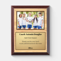 Personalized Gift for Coach with Team Picture