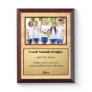 Personalized Gift for Coach with Team Picture Award Plaque