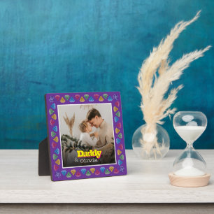 Personalized Gift for Dad – Family Photo Memory Plaque