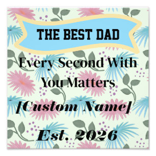 Personalized Gift for Dad Father's Day Gift Photo Print