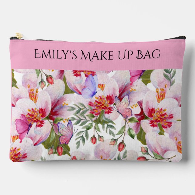 Personalized Gift for Girl - make up bag (Front)