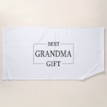 Personalized Gift For Grandma Grandmother Birthday Beach Towel<br><div class="desc">You can customize it with your photo,  logo or with your text.  You can place them as you like on the customization page. Modern,  unique,  simple,  or personal,  it's your choice.</div>