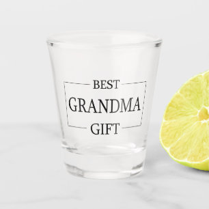 Personalized Gift For Grandma Grandmother Birthday Shot Glass
