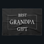 Personalized Gift For Grandpa Grandfather Birthday Kitchen Towel<br><div class="desc">You can customize it with your photo,  logo or with your text.  You can place them as you like on the customization page. Modern,  unique,  simple,  or personal,  it's your choice.</div>