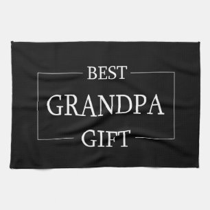 Personalized Gift For Grandpa Grandfather Birthday Kitchen Towel