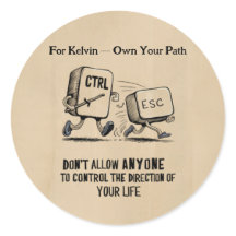 Personalized Gift For Kelvin Own Your Path Sticker