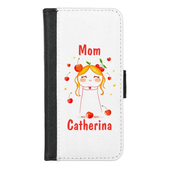 Personalized Gift for mother aunt grandmom iPhone Wallet Case (Front)