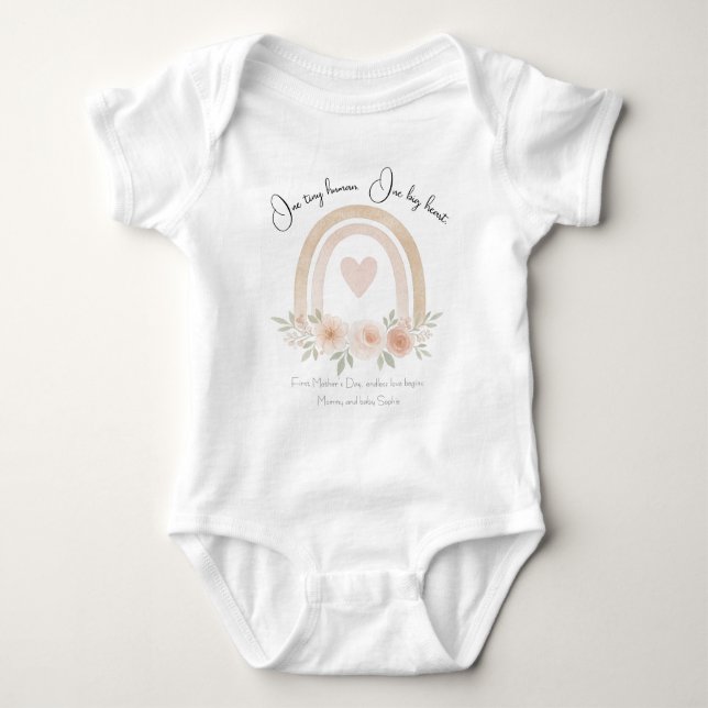 Personalized gift for Mother's Day -  Baby Bodysuit (Front)