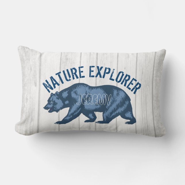 Personalized Gift for Nature Animal Wildlife Lover Lumbar Pillow (Front)
